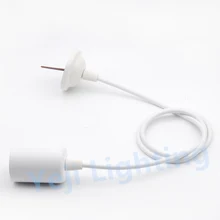 Горячая Распродажа мини установка на потолке с E27 Edison ретро Красочный держатель лампы для потолка лампа люстра освещение аксессуары белый