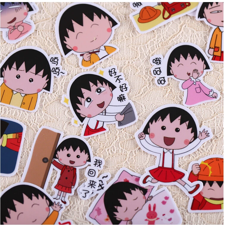 34 шт креативные kawaii самодельные Сакура momoko наклейки/красивые