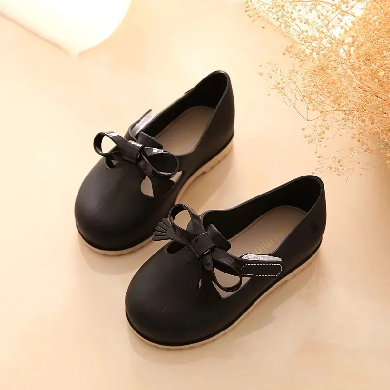 Сандалии для девочек Mini Melissa прозрачные сандалии с большим бантом мальчиков и 14 16