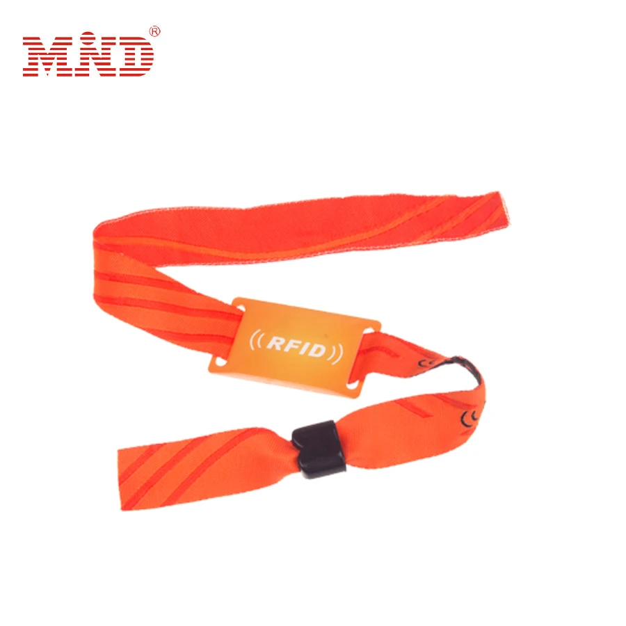 

500pcs 13.56Mhz or 125KHz RFID Nylon/woven Bracelet Wristband Proximity Nylon NFC Smart Watch Type for Access Control