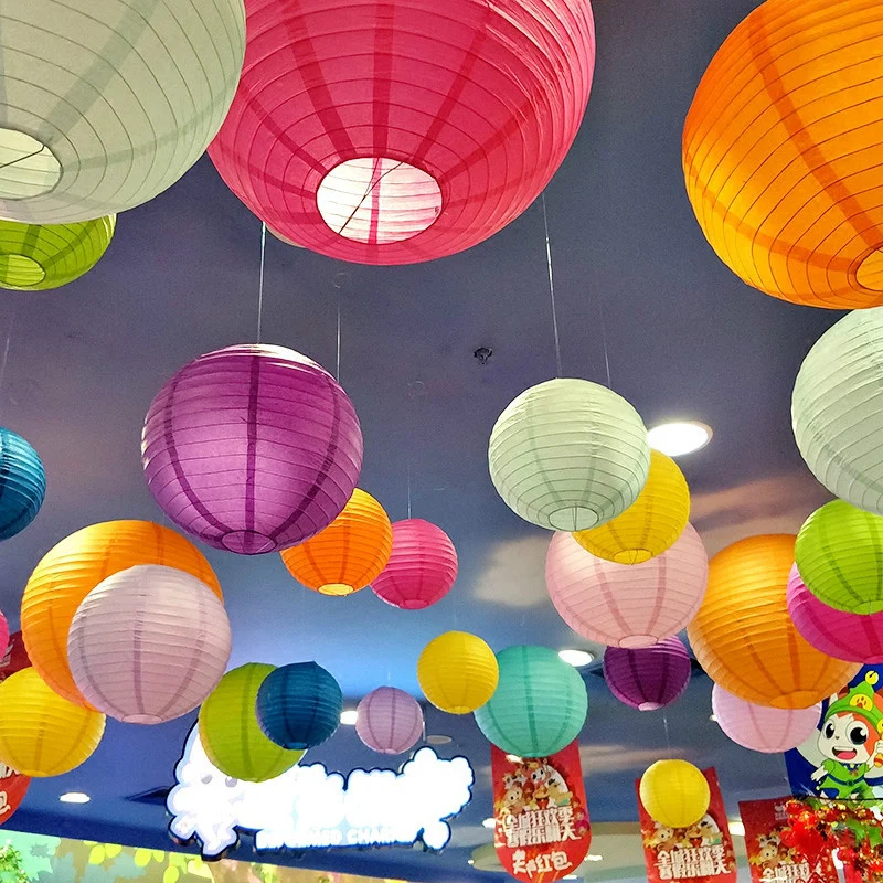 High Quality 14 Inch (35cm) Chinese Round Paper Lantern For Wedding