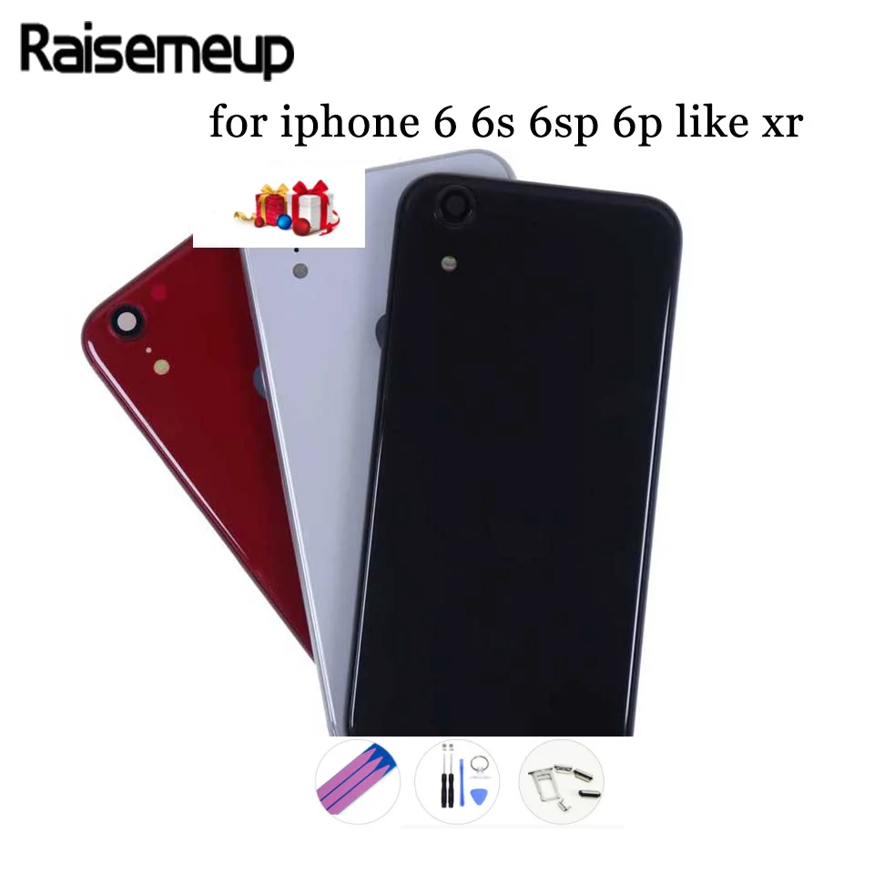 

AAA Good Quality Middle Frame For iphone 6 6s 6sp 6p like xr Back Housing Assembly metal Case Battery Cover Door Rear With Gifts