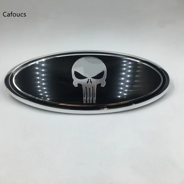 The Punisher Skull Car Front Grille Grill Emblem Auto Styling Badge