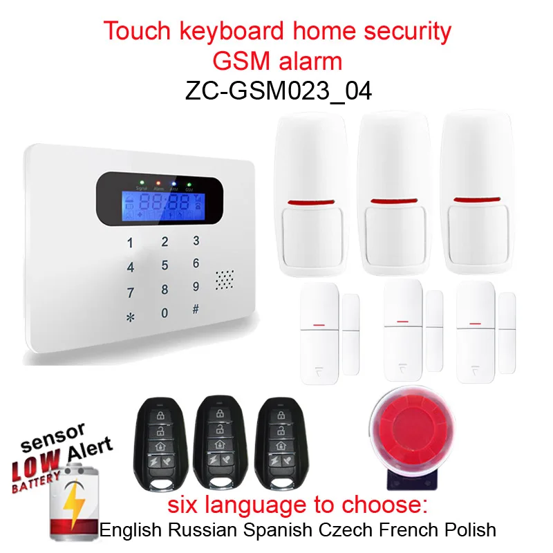 imágenes para Envío gratis Nuevo SIM GSM Ladrón del Hogar de Seguridad Sistema de Alarma GSM teclado táctil Inglés Ruso Español Polaco Checo Francés imágenes para Envío gratis Nuevo SIM GSM Ladrón del Hogar de Seguridad Sistema de Alarma GSM teclado táctil Inglés Ruso Español Polaco Checo Francés