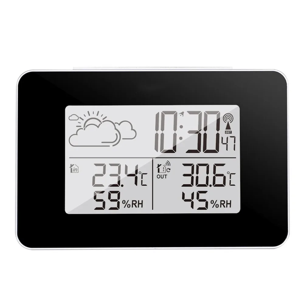 Multi-Function Weather Clock Alarm Clock Indoor And Outdoor Temperature Humidity Weather Forecast Clock Alarm Clock Snooze Multi-Function Weather Clock Alarm Clock Indoor And Outdoor Temperature Humidity Weather Forecast Clock Alarm Clock Snooze