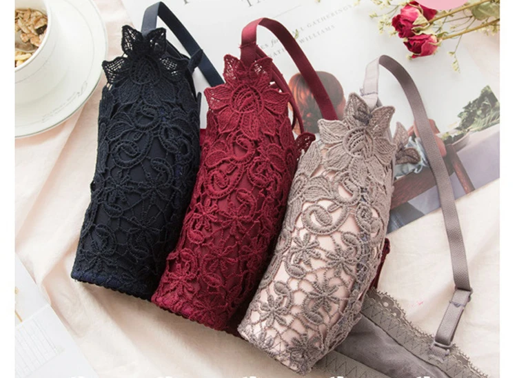 Jerrinut Sexy Underwear Women's Bra Push Up Lace Bras For Women Seamless Lace Bralette Bra Brassiere Femme Soutien Gorge BH7