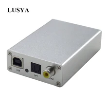 Lusya USB DAC декодер OTG внешняя аудио карта Amp USB для оптического волокна коаксиальный SPDIF RCA выход T0728
