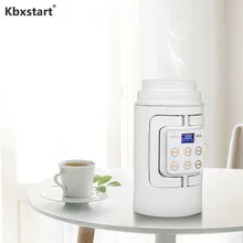 Портативный мини-электрический чайник для путешествий, кемпинга, бойлер для воды, Автоматический нагрев, дорожный бойлер для кофе, молока, чашка из нержавеющей стали