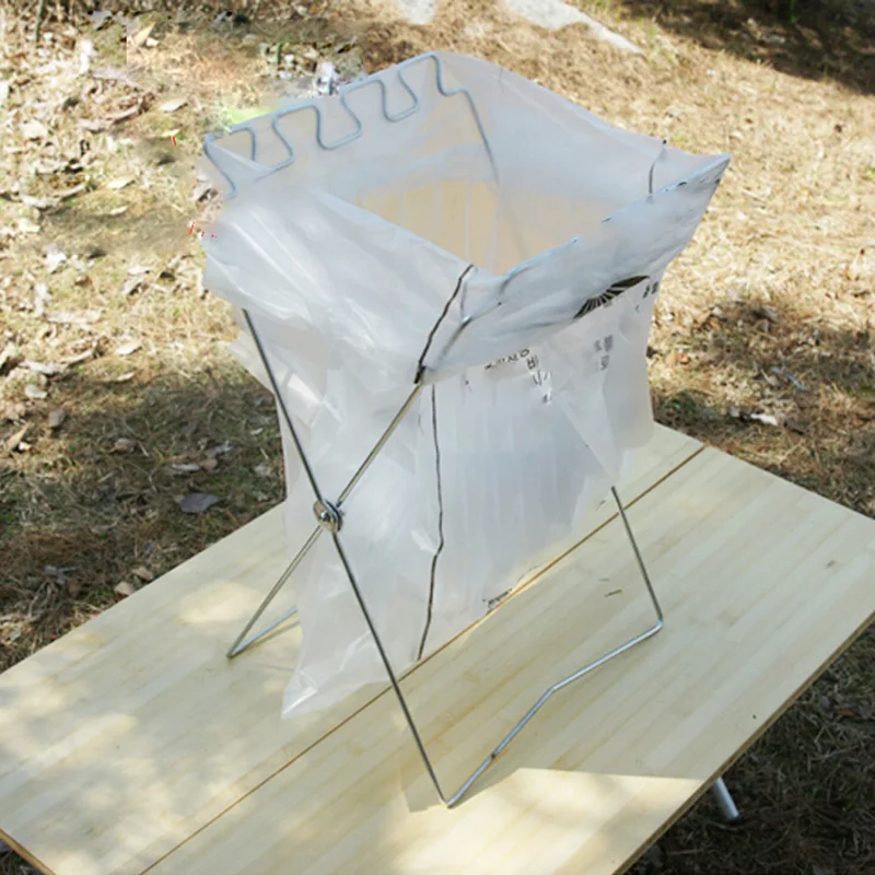 Kitchen outdoor camping items storage block tools rubbish trash garbage waste holder rack kitchenware accessories organizer