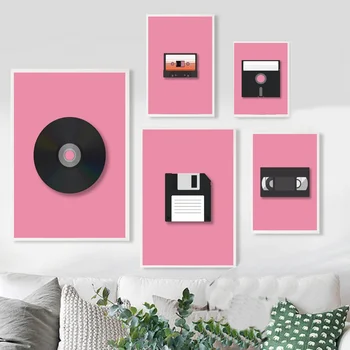 

Cassett Floppy Dis CD Art Oil Painting Poster Prints Home Wall Decor Painting 24x36inchs