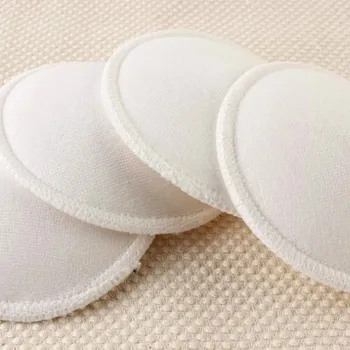 

Hot Sale 4 Pcs New Bamboo Breast Pad Nursing Pads For Mum Washable Waterproof Feeding Pad Bamboo Reusable Breast Pads