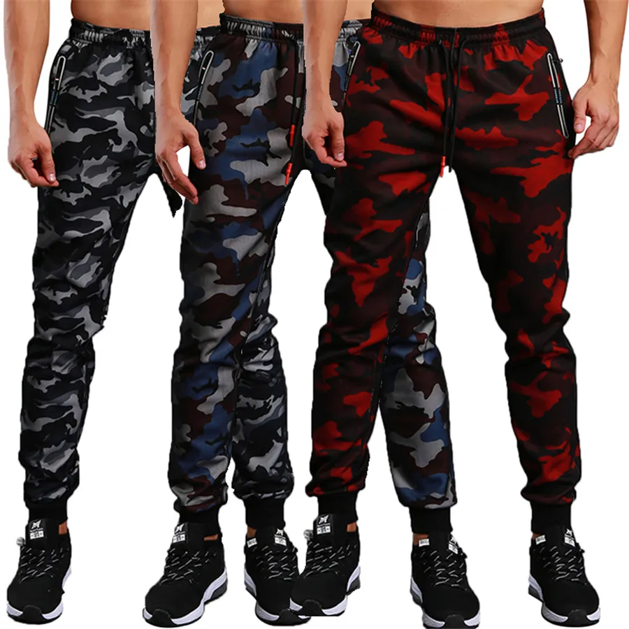 

2019 Fashion Military Camouflage Pants Men Joggers Workout Gyms Camo Pants Street Casual Camouflage Sweatpants Skinny Trousers