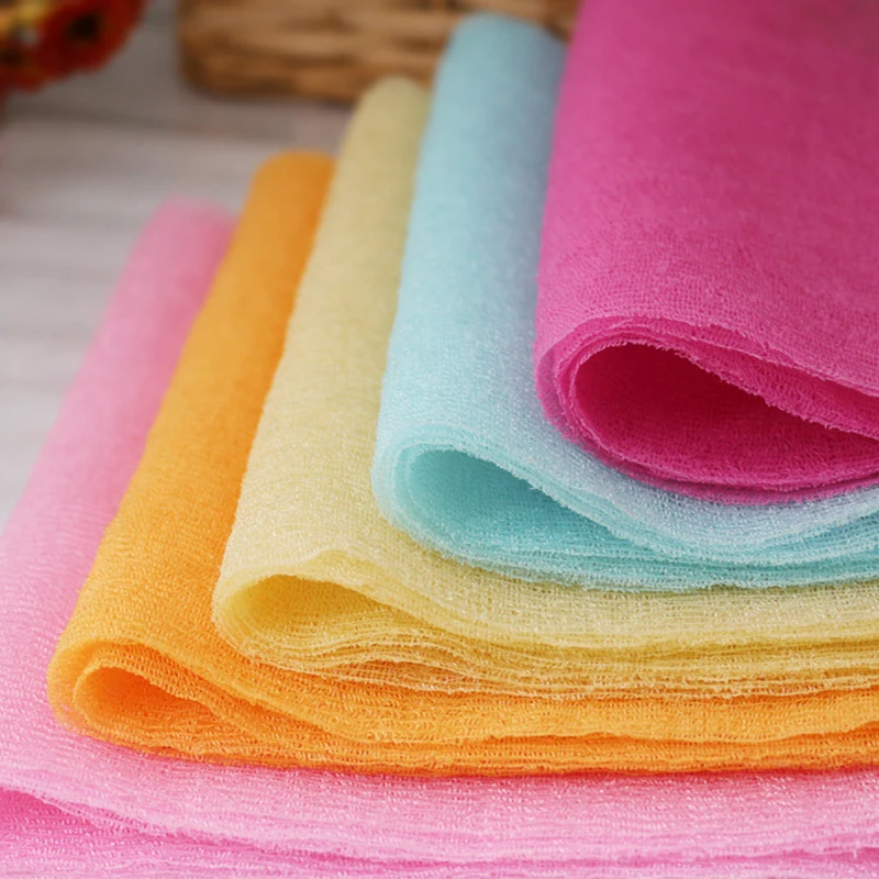 

Hot Exfoliating Nylon Scrubbing Cloth Towel Bath Shower Body Cleaning Washing Sponges Scrubbers Bathroom Pool & Accessorie Tool