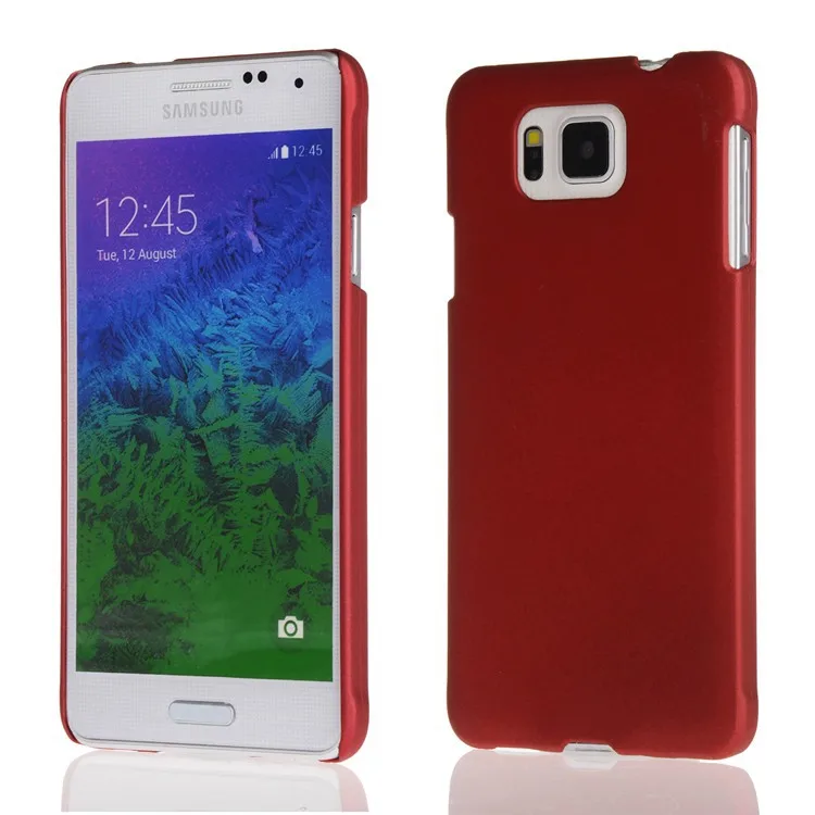 Для samsung Galaxy Alpha G850 G850F G8508S Высококачественные разноцветные Прорезиненные матовые жесткие чехлы для телефонов - Цвет: Red
