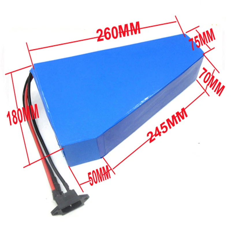 Excellent E-bike battery 48V 20Ah triangle battery 1000W  48 volt li-ion 18650 battery for 8fun motor 750W 5