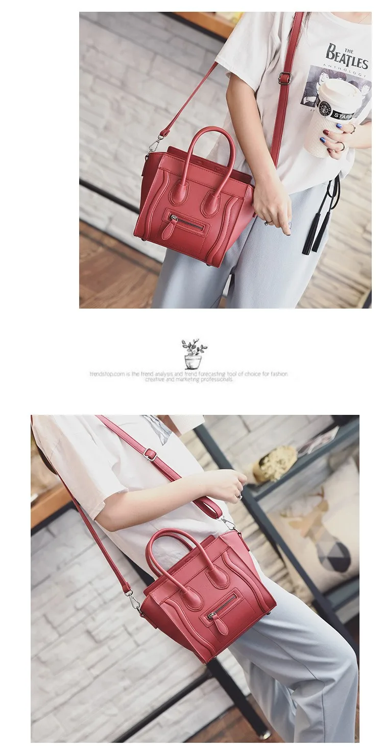 18 Handbags Summer Hit The New Color Wings Bag Oops Face Package European And American Fashion Trend Packet Casual Shoulder Bags