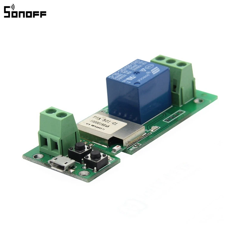 

SONOFF for IOS/Android USB 5V DIY 1 Channel Jog Inching Self-locking WIFI Wireless Smart Home Switch APP Remote Control Module