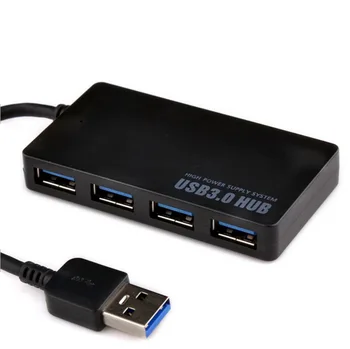

High-speed ultra-thin usb3.0 HUB splitter one for four USB hub with power interface 3.0 hub device
