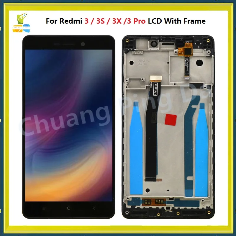 ЖК-дисплей и дигитайзер сенсорного экрана в сборе с рамкой для Xiaomi Redmi 3S 3x3 pro |