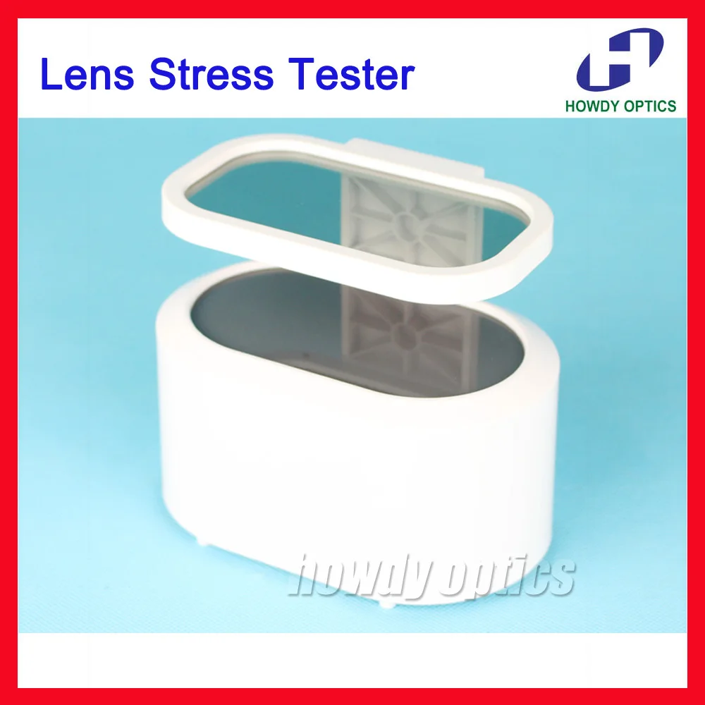 

12A Optical Polariscope Lenses Finished Glasses Lens Stress Tester Detector Measurer With Led Lamp Connect With Adapter