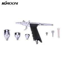 KKmoon профессиональный набор аэрографов двойного действия с 3 чашками для художественной живописи, тату, маникюра, аэрозольной модели, Аэрограф, инструмент для ногтей