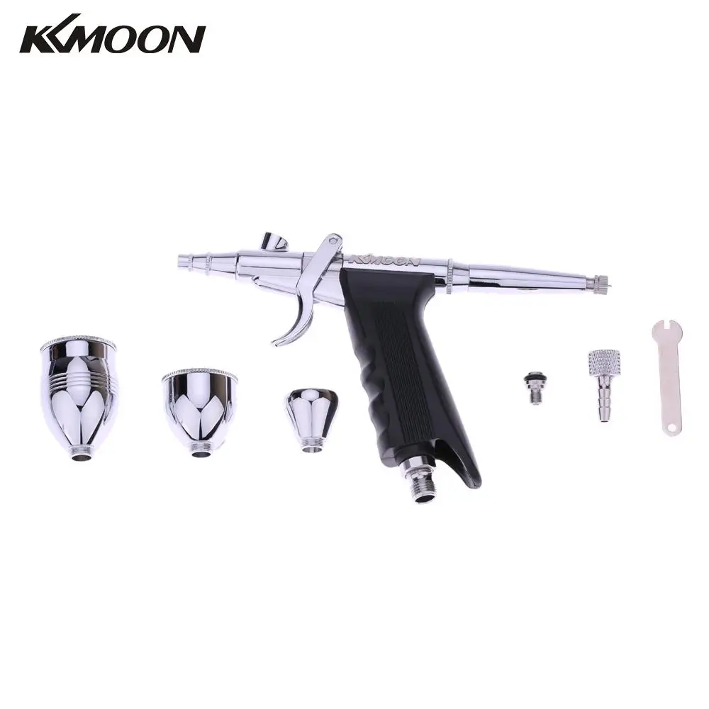 

KKmoon Professional Double Action Airbrush Set with 3 Cups for Art Painting Tattoo Manicure Spray Model Air Brush Nail Tool