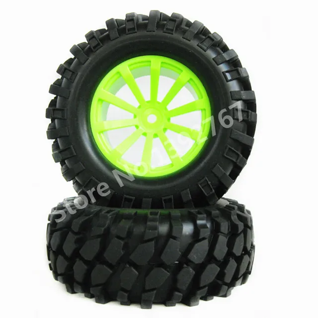 Best Price 4Pcs/Set RC Wheel Rim&Tyre Tires 108mm*38mm 1/10 Scale Models Off-Road Crawler Trucks HSP HPI HIMOTO Tamiya Traxxas Kyosho