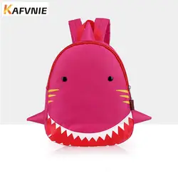 3D дети рюкзак животных сумка для От 1 до 3 лет обувь мальчиков и девочек малышей сумка в форме Акулы детский сад дети мультфильм
