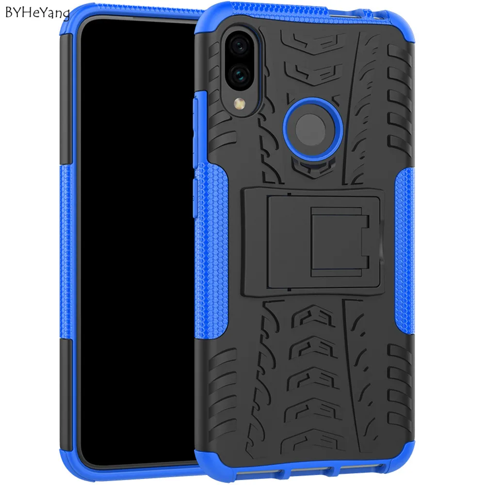 Чехол для Xiaomi Redmi Note 7 Pro ТПУ и ПК защитный держатель бампер телефона чехол Обложка