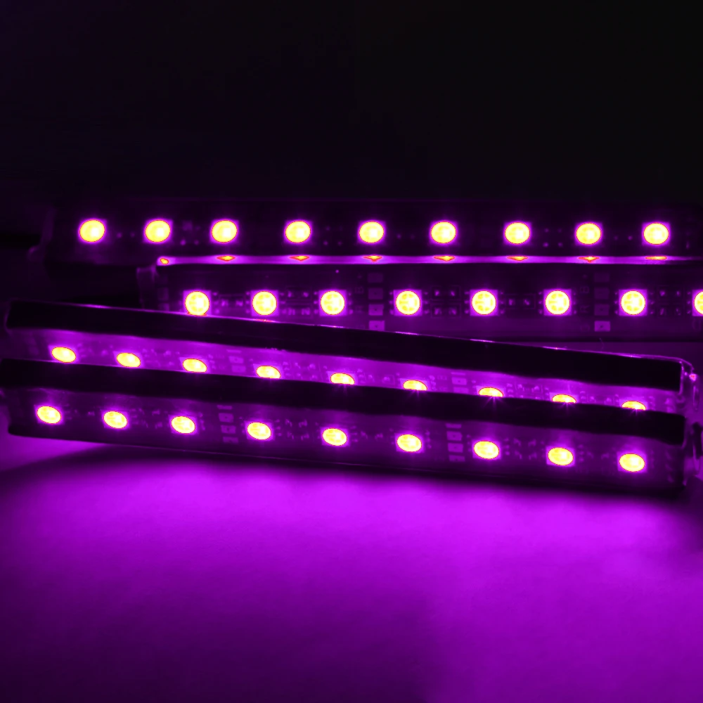 Автомобильная светодиодная лента RGB для салона автомобиля 9 светодиодных лент