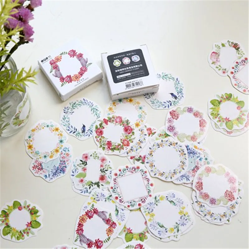 

45pcs Colorful Garland Cute Decorative Stickers Scrapbooking Stick Label Diary Bullet Journal Stickers Stationery Album Stickers