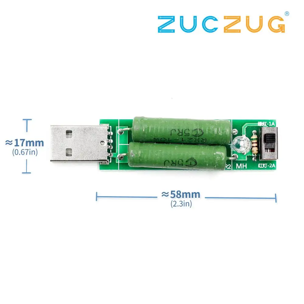 USB-прибор для проверки нагрузки и обнаружения тока заряда 2 а/1 А USB-адаптер питания