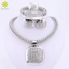 Дубай посеребренный, тонкий Африканский Бисер Ювелирные наборы нигерийские аксессуары для свадьбы свадебный воротник серьг и для индийского костюма ожерелье набор