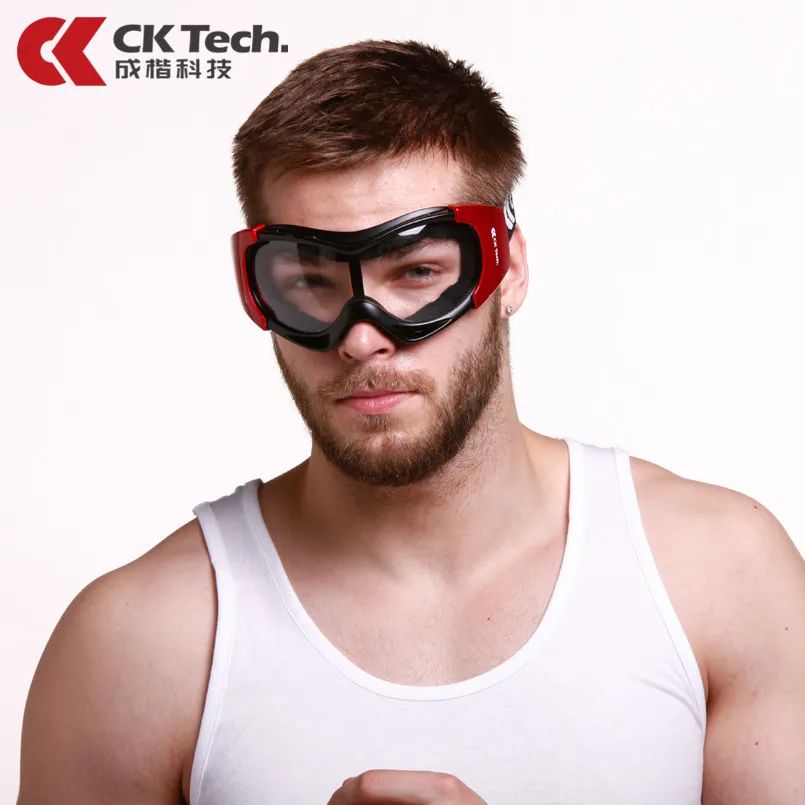 Непродуваемые защитные очки CK Tech песочные противотуманные противоударные