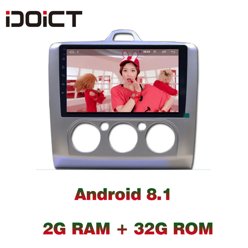 Sale IDOICT  Android 8.1 Car DVD Player GPS Navigation Multimedia For Ford Focus Radio 2005-2011 car stereo bluetooth 2