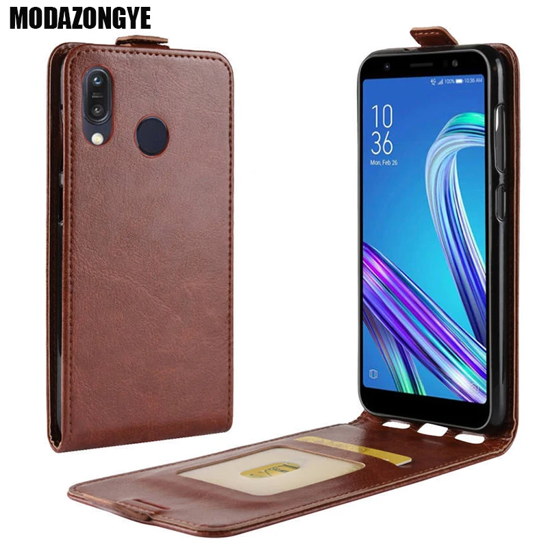 Чехол для ASUS ZenFone Max M1 ZB555KL задняя крышка из искусственной кожи чехол телефона ZB555 KL