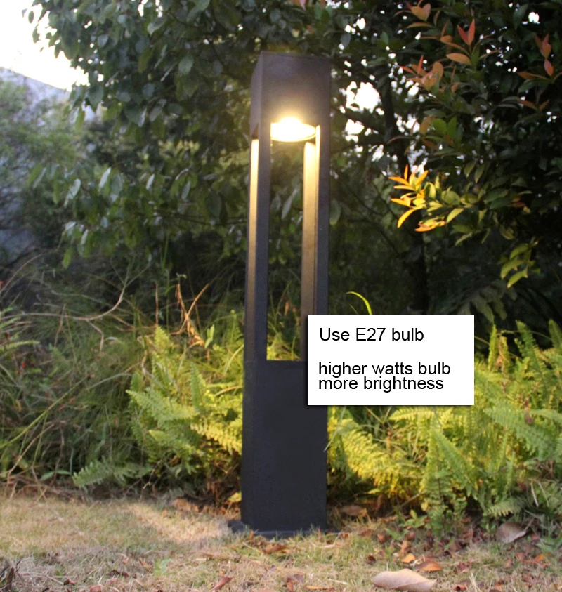 1 метр квадратный столбик светодиодный светильник для виллы садовый светильник современный водонепроницаемый квадратный уличный светодиодный светильник для газона