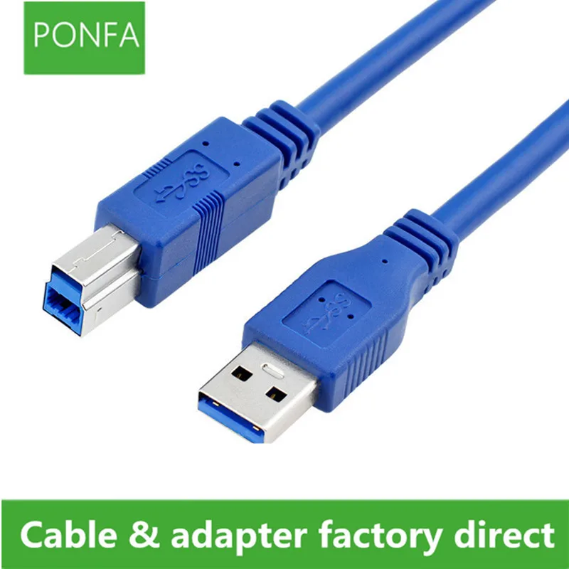 

USB Printer Cable Type A Male To B Male Scanner USB 3.0 2.0 Extension Printer Cable For Canon Epson HP HDD Printer Cable