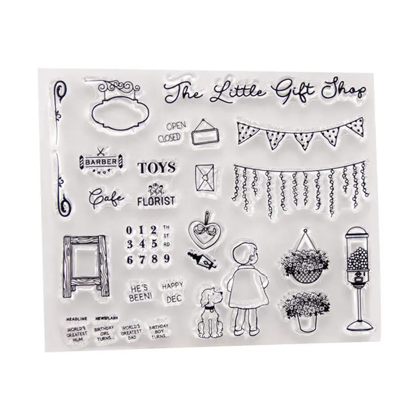 

1pc Clear Stamp Cling Stamp Scrapbooking Seals Transparent Stamps for Card Making DIY Decoration Diary Craft Scrapbooks