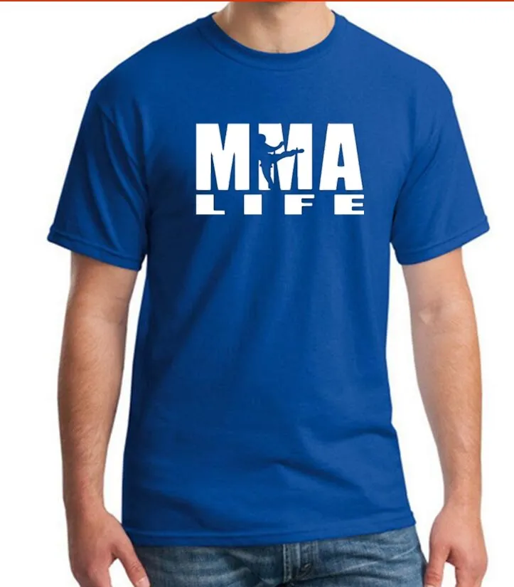 mens t shirts fashion Print Muhammad ALI Boxer Fight MMA t shirt men 100 Cotton T shirt MMA