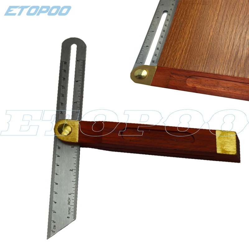 

Angle Rulers Gauges Tri Square Sliding T-Bevel With Wooden Handle Level Measuring Tool wooden marking gauge