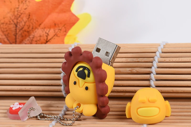 JASTER Симпатичный мультфильм Лев USB флэш-накопитель 8 ГБ 4 ГБ 64 ГБ 32 ГБ 16 ГБ милые животные мини-подарок карта памяти Флешка полная емкость