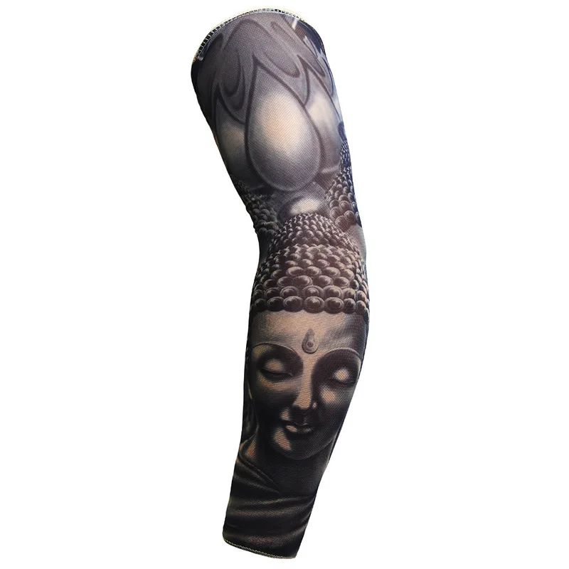 2019 Татуировка рукав мужчина женщина накладная татуировка на руку грелки эластичный УФ-защита Прохладный Печатный солнцезащитный унисекс