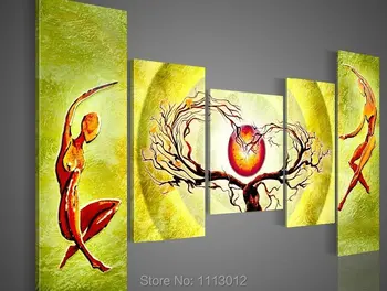 

Handmade Sexy Nude Wall Oil Paintings Of Women Green Tree Landscape Abstract Decoration Home Canvas Art Pictures Decor Modern