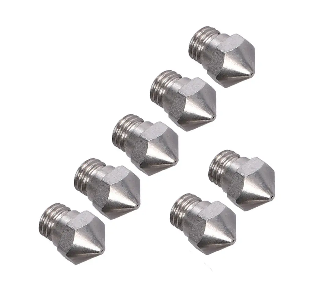 

Assorted 7pcs MK10 Nozzle 0.2,0.3,0.4,0.5,0.6,0.8,1.0mm for CTC Wanhao Flashforge Dremel Makerbot 3D Printer