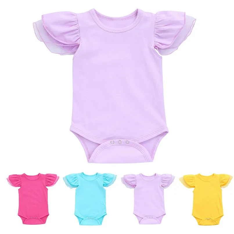

Summer Babys Clothes Toddler Infant Baby Girls Solid Net Sleeveless Jumpsuit Romper Clothes Baby Rompers Girls baby costume JY05
