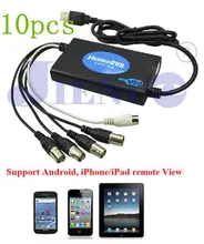 2014 special offer yes 10pcs/lot cctv 4ch real time audio video capture usb dvr box security system support 32/64bit os