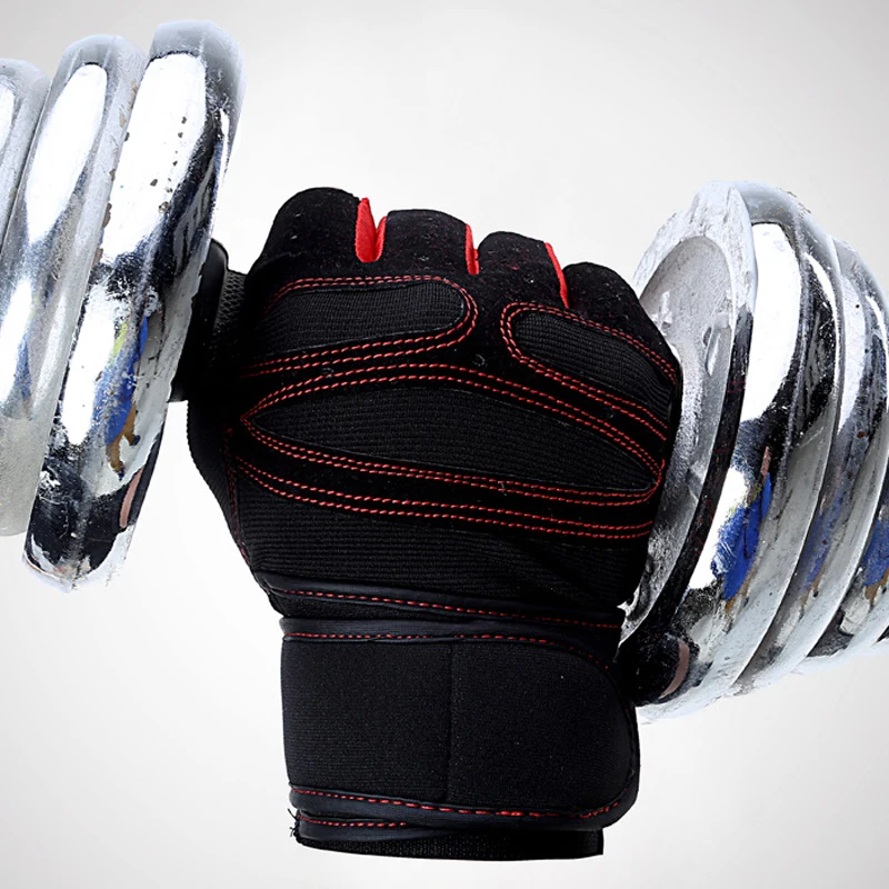 Brand Sports Gloves Fitness Exercise Training Gloves Fingerless