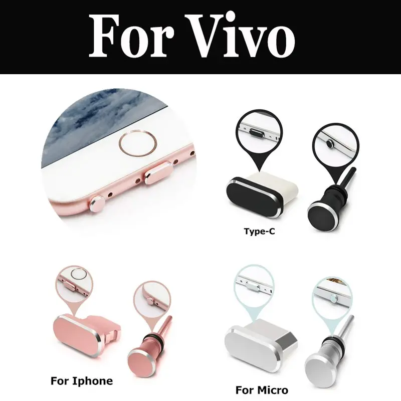 1 комплект пылезащитных заглушек Micro Usb для наушников Vivo X6s X7 V5 Plus Xplay 5 6 X9 X20 X9s Lite Y66 V7