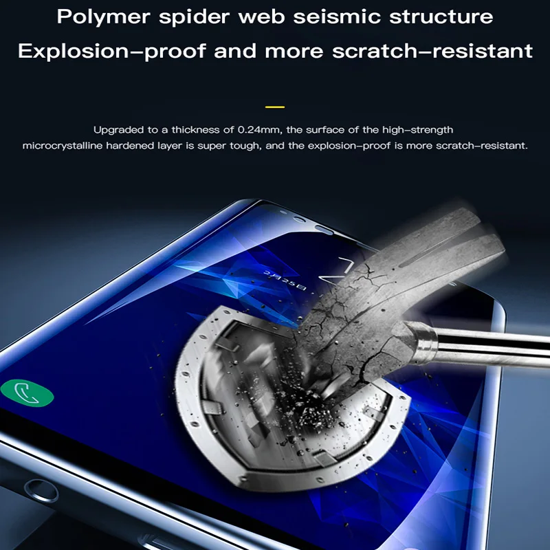 Закаленное стекло пленка для samsung Galaxy Note 9 8 S9 S8 S10 e 5G Plus S7 Edge 9D полное покрытие Защита экрана для samsung A7 A8 A9